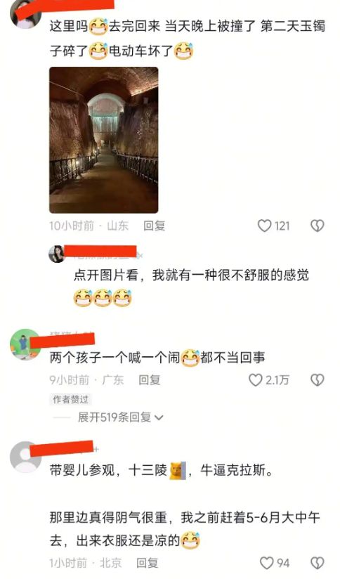 夫妻带孩子参观“古墓”小孩哭闹不止被无视长辈：长点心吧(图4)