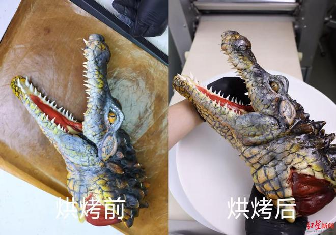 栩栩如生！徒手“捏”出恐龙、牛蛙、荔枝成都面包师走红网络(图3)