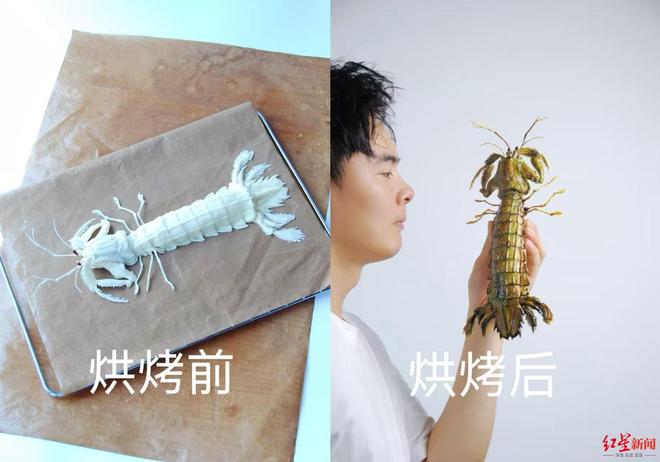 栩栩如生！徒手“捏”出恐龙、牛蛙、荔枝成都面包师走红网络(图5)