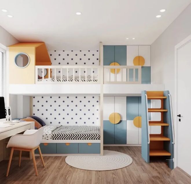 儿童房装修可得上点心给娃一个安全健康的自在小天地～(图6)