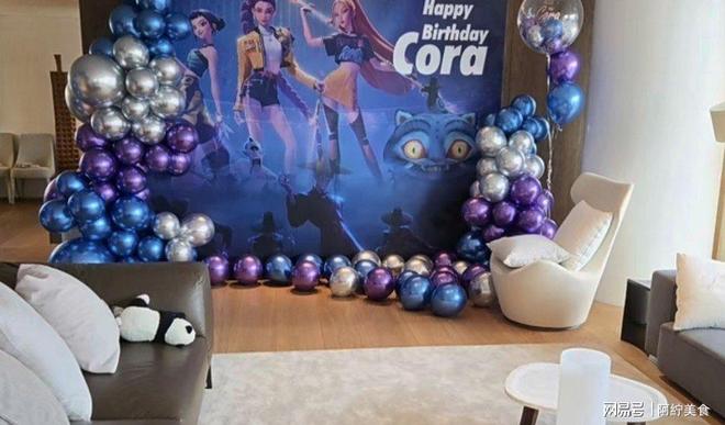 郭碧婷女儿在台北过5岁生日儿童城堡很小一桌普通点心待客(图2)