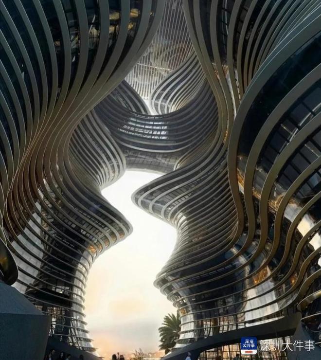 前海惊现巨型“千层蛋糕”?深圳又一新地标加速“生长”中(图2)
